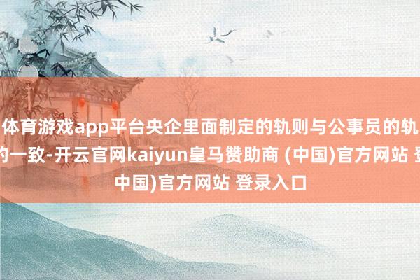 体育游戏app平台央企里面制定的轨则与公事员的轨则异常的一致-开云官网kaiyun皇马赞助商 (中国)官方网站 登录入口