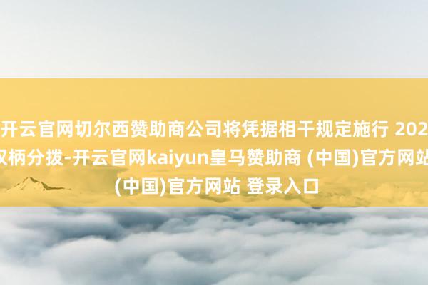 开云官网切尔西赞助商公司将凭据相干规定施行 2025 年年度权柄分拨-开云官网kaiyun皇马赞助商 (中国)官方网站 登录入口